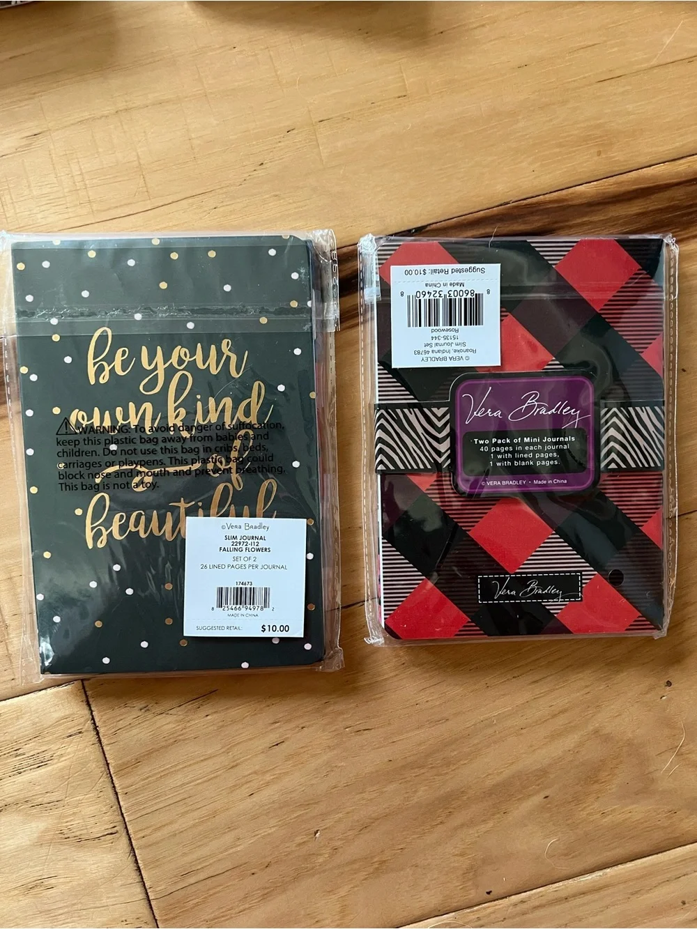 Set of 2 Vera Bradley Slim Journal Set